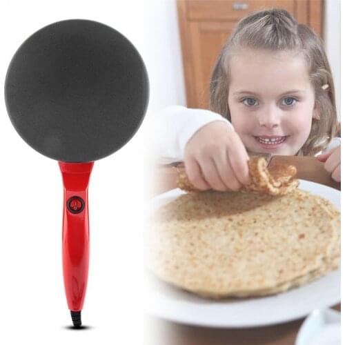 220V Non-stick Electric Crepe Pizza Maker Pancake Machine Non-stick Griddle Baking Pan Cake Machine Kitchen Cooking Tools Hot