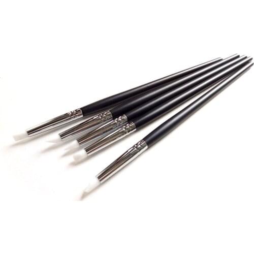 Art Paintbrush Silicone Pen Brush Wood Carving Emboss Hollow Pottery Sculpture Shaping Clay Dotting Polish DIY ToolsSet 5Pcs/Set