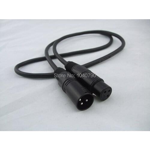 XLR 3Pin black Mic Cable Cord Microphone Audio Male to Female Shielded Phone line Tuning decca nong male female 2M 6.4ft