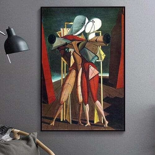 Giorgio de Chirico Artwork Abstract Oil Painting on Canvas Posters and Prints Classical Wall Art Picture for Living Room Decor