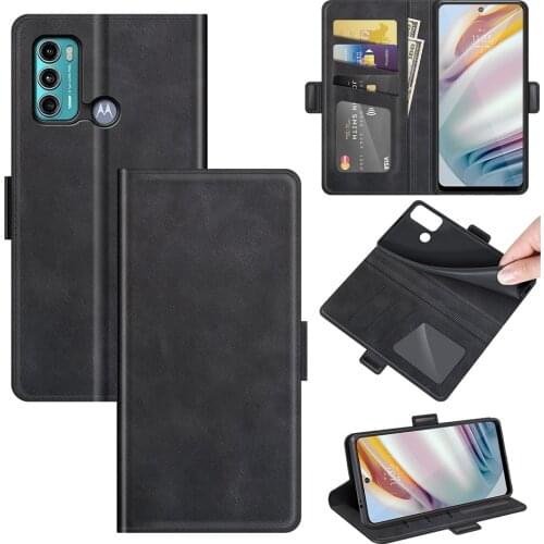 Case For MOTO G60 Leather Wallet Flip Cover Vintage Magnet Phone Case For MOTO G40 Fusion Coque