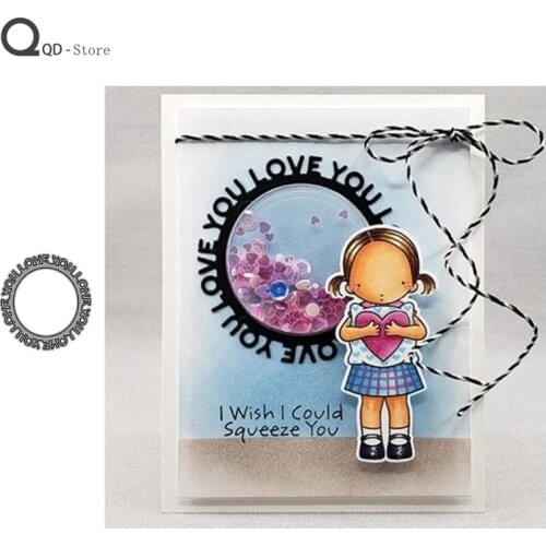 Ring Words Cutting Dies Scrapbooking Metal Cutting Dies New 2021 Handmade Tools DIY Card Make Mould Model Craft Decoration