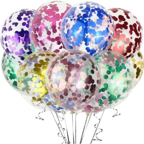 10Pcs 12inch Glitter Confetti Latex Balloons Wedding Christmas Decoration Baby Shower Birthday Party Decor Air Balloons Globos