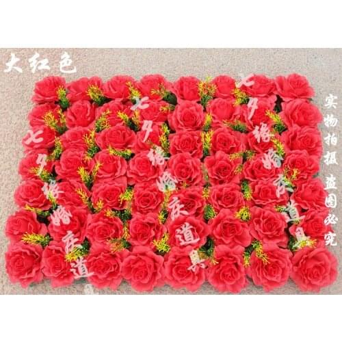 Air express delivery 2017 New high density wedding decorative flower arch artificial hydrangea road led flowers
