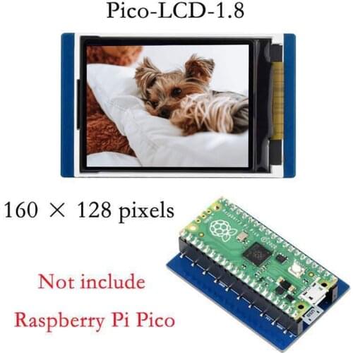 Waveshare 1.8 Inch LCD Display Module 65K Color LCD Display 160X128 Pixels For Raspberry Pi Pico