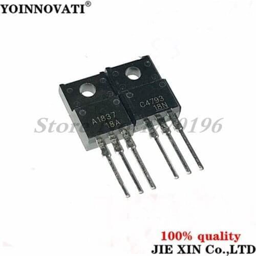 20PCS 10pair= 10pcs 2SC4793 TO220 and 10pcs 2SA1837 TO-220 C4793 A1837 230V 1A Transistor new original