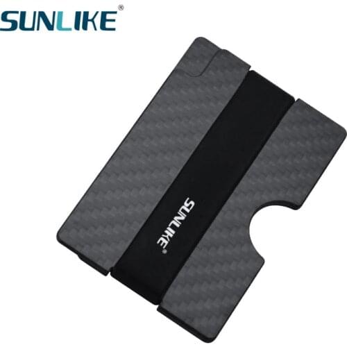 2021 Simple and Fashionable Mens RFID Anti-Theft ID Card Holder Carbon Fiber Wallet
