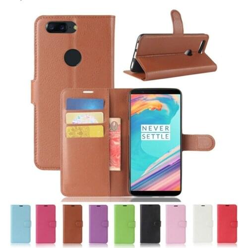 For OnePlus 5T Wallet Case Fitted Leather Flip Cover 6.01 for One Plus 5T 5 T Mobile Phone Capa Coque Funda TPU Stand Card Slots
