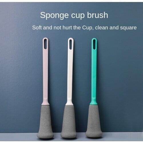 Coffee sponge cup brush cup artifact brush cup cleaning long handle bottle brush no dead angle to remove tea stains