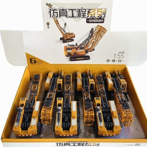 Inertial Engineering Truck Model Stone Wood Grabber hoist Child simulation Tower Crane Boy Toy Cars