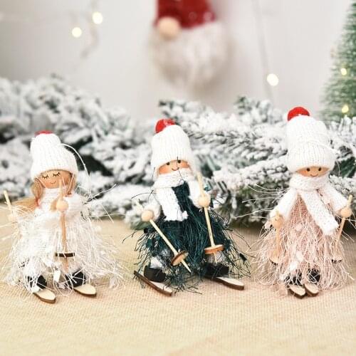 Christmas Angel Doll Pendant Christmas Tree Ornaments Merry Christmas Decoration for Home Noel New Year 2022 Xmas Gift for Kids