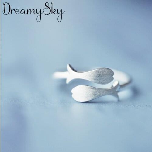 Charm Fish Finger Ring For Women Men Vintage Boho Knuckle Party Rings Punk Jewelry Girls Gift