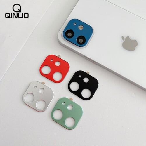 Metal Back Camera Lens Screen Protector for IPhone 12 Pro Max Aluminum Alloy Ring Film For iPhone 12 Mini Camera Lens Case Cover