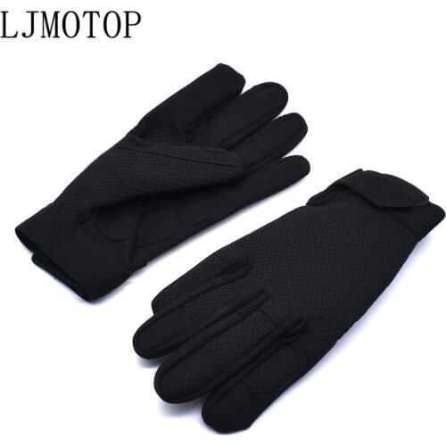 Motorcycle Gloves Full Finger Fiber Leather Outdoor Gloves For Honda Nc700 Nc750X Cb1300 Cb400 Cbr650 Cb500X Crf1000 Cbr1000rr
