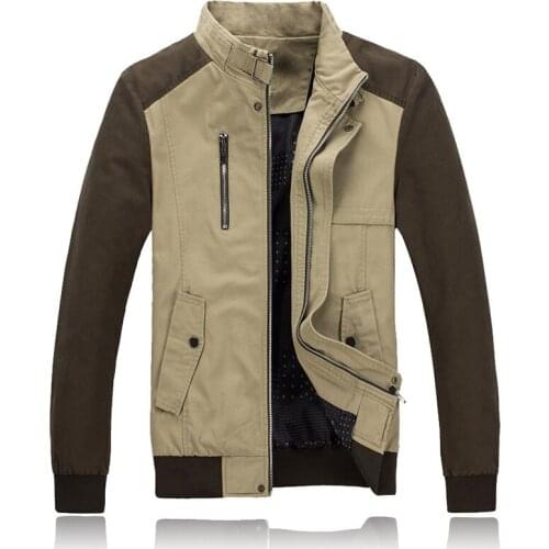 Mens Jacket Spring Autumn Fashion Overcoat 2019 New Arrival Stand Collar Slim Casual Style Whole Sale 3 Colors ZW1822