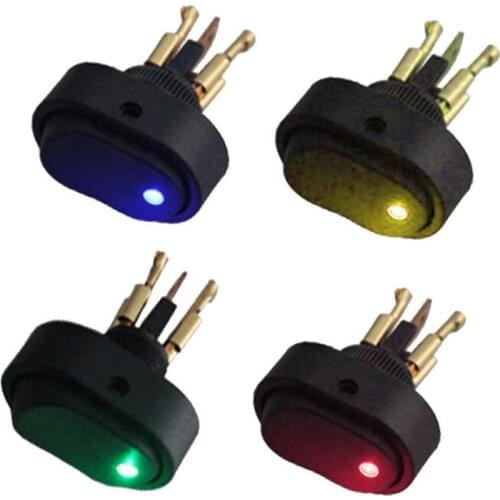 New 1pc Green LED Light 12V 30A Car Boat Auto Rocker SPST Toggle ON/OFF switch