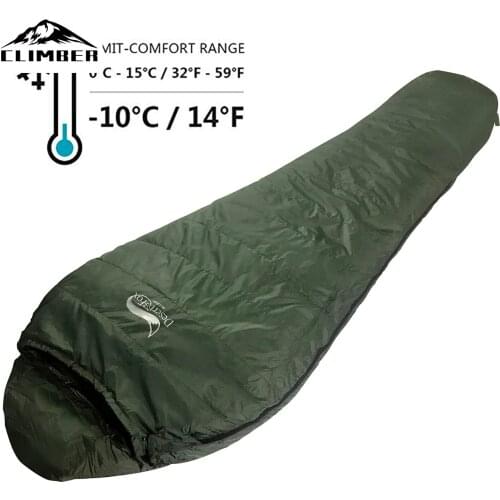 New Store Duck Down Sleeping Bag Winter Mummy Warm Sleeping Bag 1000g Down Filler Adult Camping Blanket for Hiking, Travelling