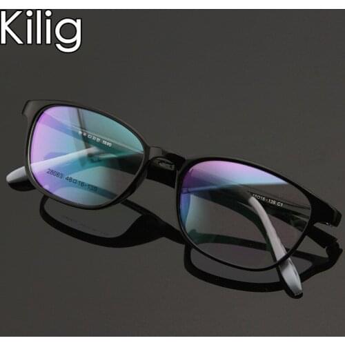 Teenager Anti-blue Light Glasses Flexible Optic TR90 Frame Blue Light Blocking Students Customizable Prescription Myopic Lenses