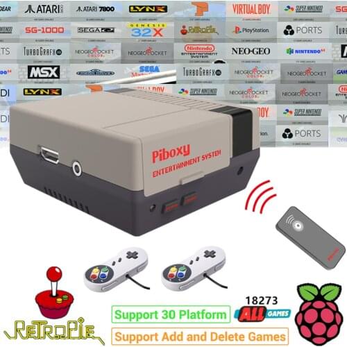 Raspberry Pi 3B+ (B Plus) Arcade Full Kit 128GB SD Card with 18000+ Games Arcade RetroPie Emulation Station ES IR Remote Control