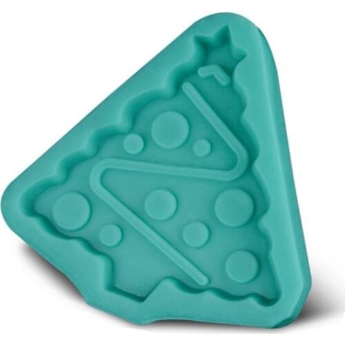 Xmas Christmas Tree Silicone Cake Molds Non-Stick Sugar Fondant Jelly Jello Ice Lace Moulds Kitchen Accessories Tools E815