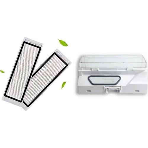 Replacement Filter Kit Compatible for Xiaomi Roborock S50 Vacuum Cleaner with Dustbin Hepa Filter Replacement Accessory