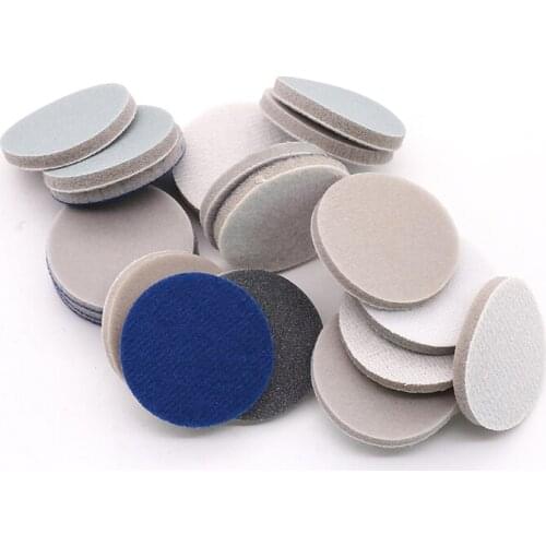 Flocking Sponge Disc Sandpaper 1200-1500 1800-2000 3000 Grit Self-Adhesive 5-6 Inch Elastic Arc Thickness 5mm