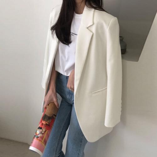 2021 Free Shipping New Blazer Jacket Women Autumn Korean Loose Casual Temperament Slim Suit