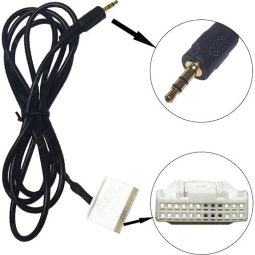 1 PCS Car Media Adapter 24-Pin Port Female AUX Cable fits For Subaru Forester /Outback