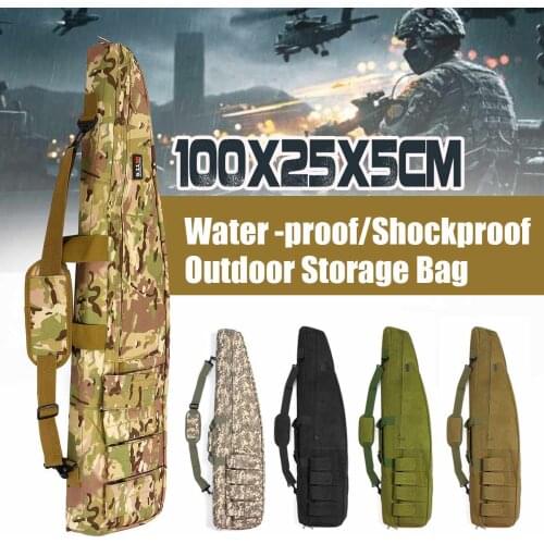 100x25x5cm Outdoor Hunting Bag Tactical Bag CS Airsoft Rifle Storage Case Military Gun Bag Backpack Hunting Accessories