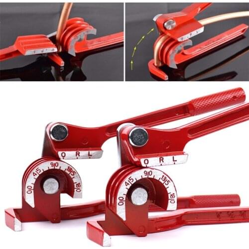 3 in 1 Pipe Tube Bender 180 Degree Combination Pliers For 6-10mm/1/4"-3/8'' Copper Tube Lever Type Manual Bending Hand Tool