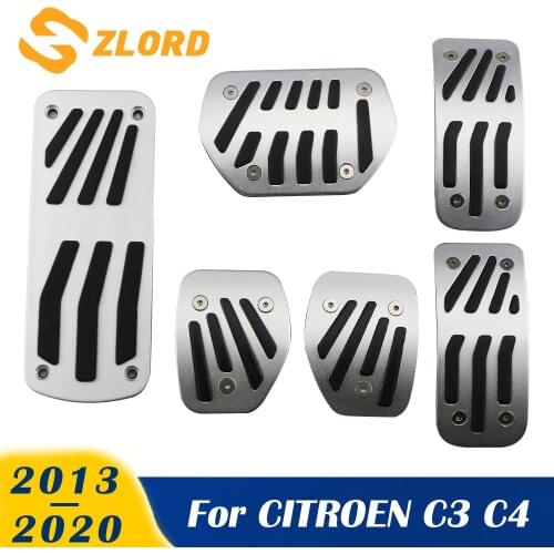 For CITROEN C3 C4 for DS 3 4 6 DS3 DS4 DS6 2013 - 2020 Stainless Steel Car Pedals Gas Brake Pedal Cover Rest Pedal Accessories