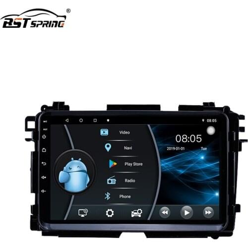 Bosstar 2.5D screen android car stereo for Honda HRV Vezel 2015 car multimedia dvd player gps navigation system steering control