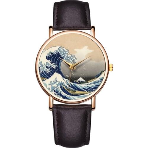 Casual fashion lovers multi - color belt wave surface quartz wrist watch wholesale student children watch Christmas present