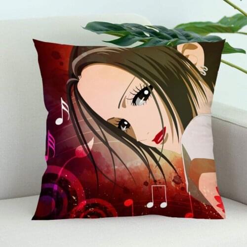 Anime NANA Pillow Cover Bedroom Home Office Decorative Pillowcase Square Zipper Pillow Cases