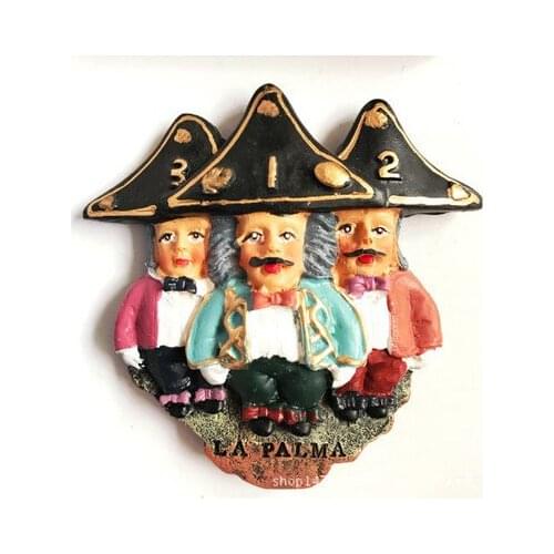La palma Spanish captain travel fridge stickers
