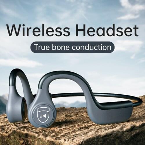 DOSII True Bone Conduction Wireless Bluetooth Headphones Running Earphone Outdoor Handsfree With Microphone For all smartphone