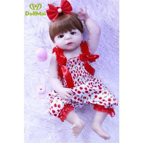 Hot Sale Reborn Baby Dolls Realistic Girl Princess 23 inch Baby Dolls Alive Reborns Toddler bebe Washable Toy For kids Gifts