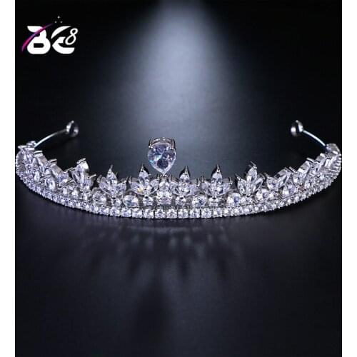 Be 8 New Style Top Quality Sparkling Wedding Hair Comb Cubic Zircon Beauty Bruids Hair Accessoires Tiaras and Crowns H113