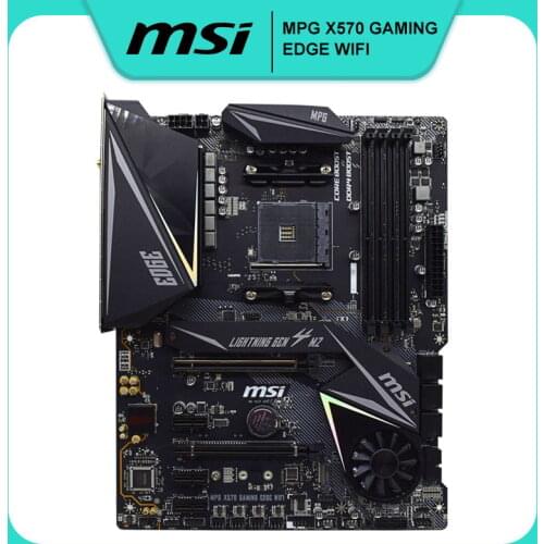 MSI MPG X570 GAMING EDGE WIFI Motherboard Socket AM4 AMD X570 DDR4 4400(OC) MHz USB3.2 support R9 CPU 99%NEW Motherboard