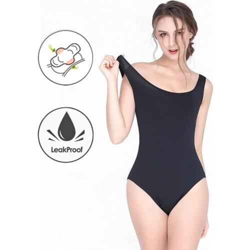 Menstrual Swimsuit Bodysuit Jumpsuits Bikini Four Layer Leak Proof Water Menstrual Panties Period Physiological No Sanitary