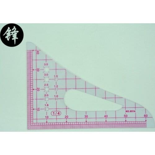 SEWING MACHINE SPARE PARTS & ACCESSORIES HIGH QUALITY SEWING RULER 8514 MULTI-FONCTION RULER VARY FORM CURVE RULE LENGTH IS 15CM