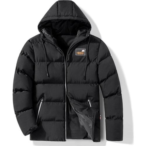 Mens thickened coat, new fashion in winter, slim down cotton padded jacket, relaxed cotton padded jacket in winter