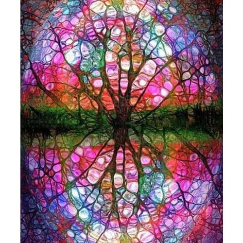 Landscape Tree 5D Diamond Painting Kits for Adults Full Drill DIY Diamond Art Rhinestone Embroidery Picture Handicrafts for Home