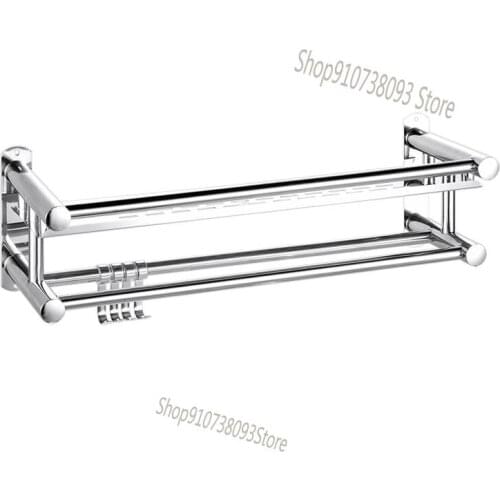 Toilet Bathroom Toilet Rack Wall Hanging Wall Bathroom Toilet Storage No Hole Washing Table Towel Rack