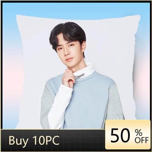 Wang Yibo Pillowcase Star Surrounding Same Sofa Cushion Cover Cojines Decorativos Para Sofa Home Pillow Cover