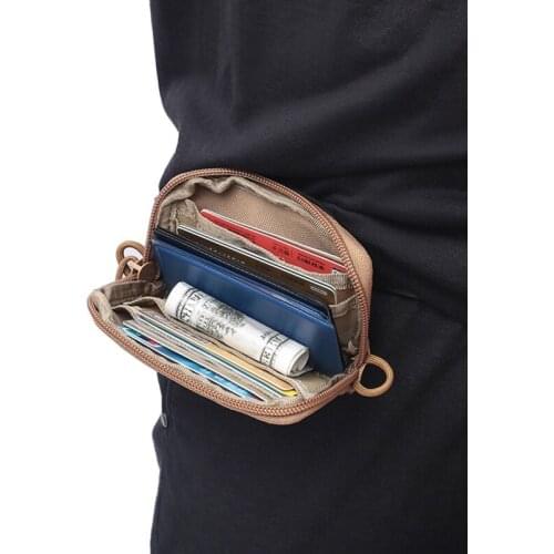 Men Waist Bag 1000D Nylon Coin Card Key Fanny Bags Military Zipper Waterproof Money Waist Packs Pocket Bum Bag
