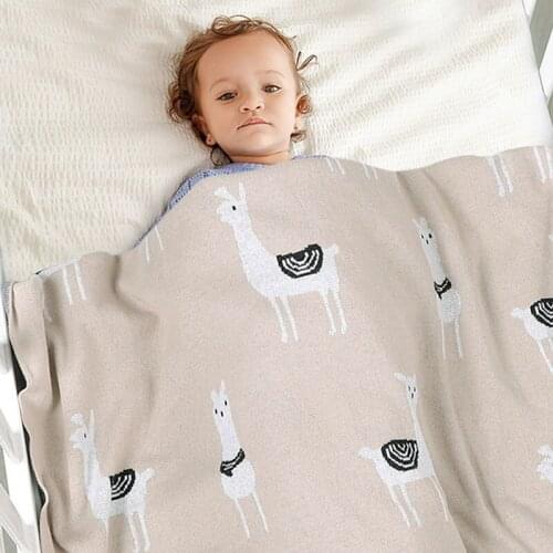 New 2020 Infant Baby Boy Girl Knit Alpaca Blanket Autumn Winter Newborn Baby Quilt Boys Girls Hold Blanket