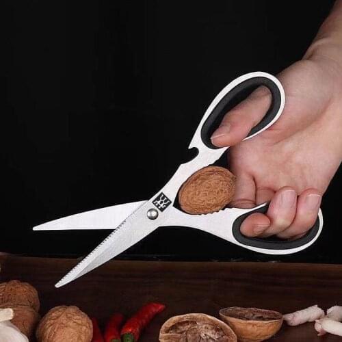 Scissors Home Scissors Stainless Steel Scissors Multi-Functional Scissors Strong Chicken and Fish Bone Scissors Kitchen