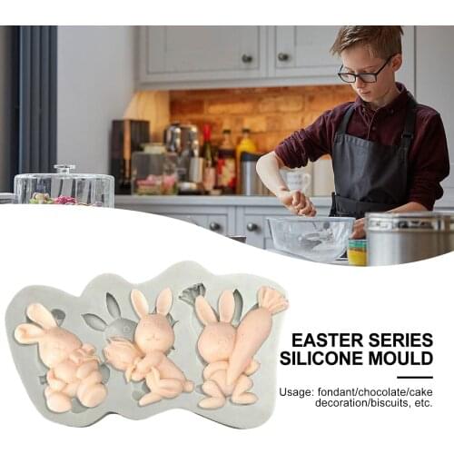 Easter Silicone Mold DIY Biscuit Chocolate Cake Baking Tool