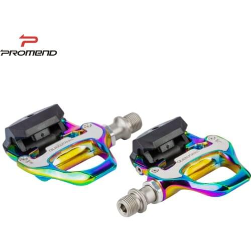 PROMEND SPD-SL Click Pedals Colorful Road Bike Pedals Professional Bike Racing Bicycle Self-Locking Pedals Road Bike Bicycle